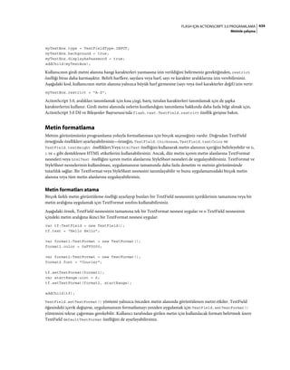 Adobe Flash as3 actionscript 3 ile programlama türkçe