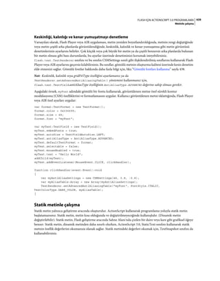 Adobe Flash as3 actionscript 3 ile programlama türkçe