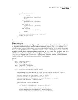 Adobe Flash as3 actionscript 3 ile programlama türkçe