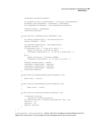 Adobe Flash as3 actionscript 3 ile programlama türkçe