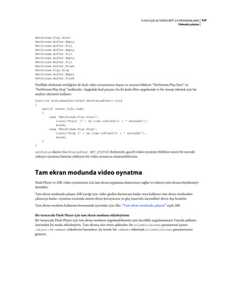 Adobe Flash as3 actionscript 3 ile programlama türkçe