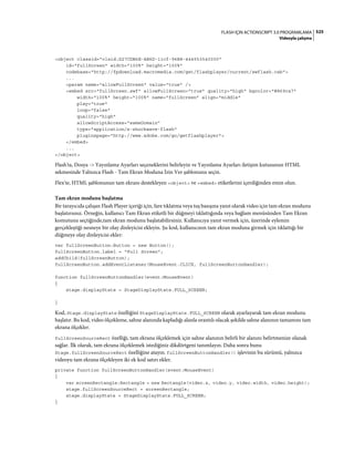 Adobe Flash as3 actionscript 3 ile programlama türkçe