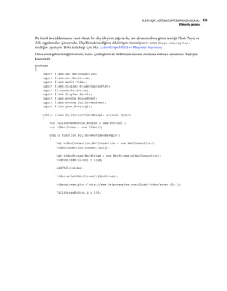 Adobe Flash as3 actionscript 3 ile programlama türkçe