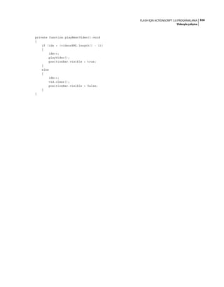Adobe Flash as3 actionscript 3 ile programlama türkçe