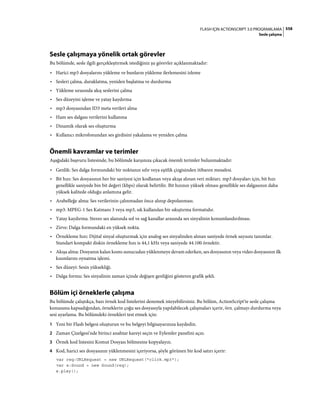 Adobe Flash as3 actionscript 3 ile programlama türkçe