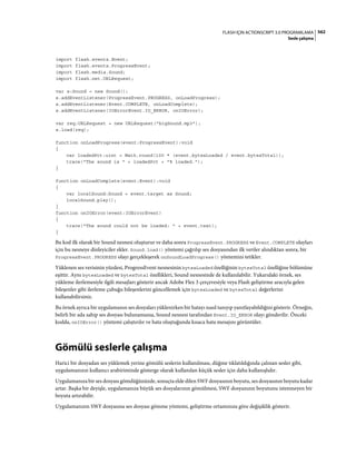 Adobe Flash as3 actionscript 3 ile programlama türkçe