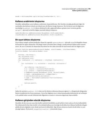 Adobe Flash as3 actionscript 3 ile programlama türkçe