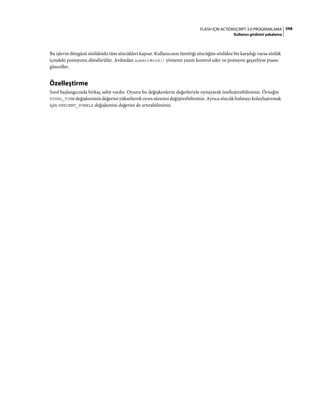 Adobe Flash as3 actionscript 3 ile programlama türkçe