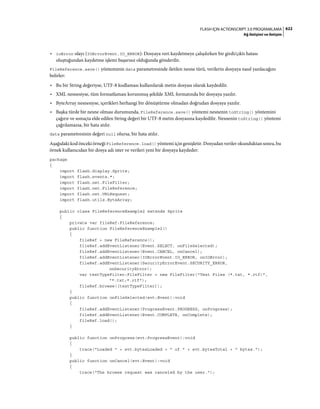 Adobe Flash as3 actionscript 3 ile programlama türkçe