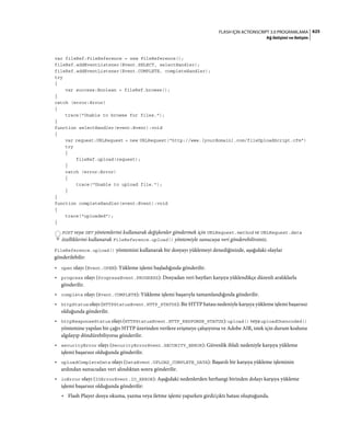 Adobe Flash as3 actionscript 3 ile programlama türkçe