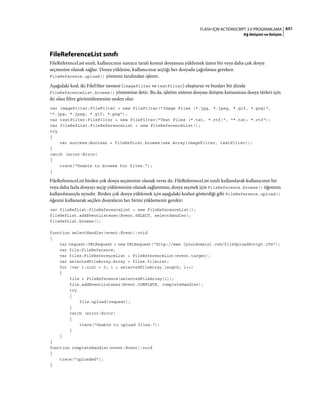 Adobe Flash as3 actionscript 3 ile programlama türkçe
