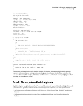 Adobe Flash as3 actionscript 3 ile programlama türkçe
