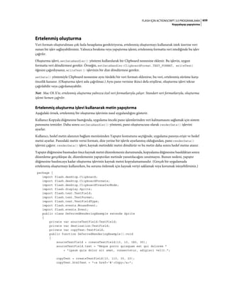 Adobe Flash as3 actionscript 3 ile programlama türkçe