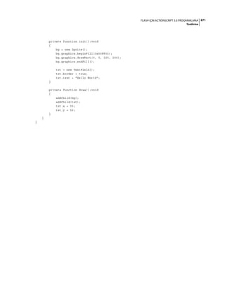 Adobe Flash as3 actionscript 3 ile programlama türkçe