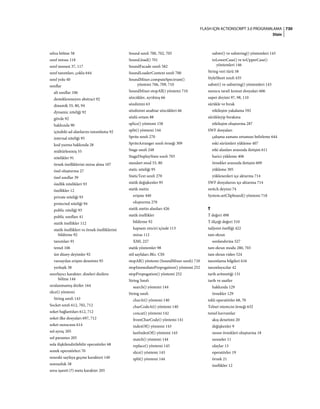Adobe Flash as3 actionscript 3 ile programlama türkçe