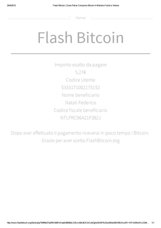Flash bitcoin 5,27