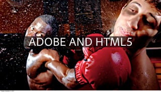 ADOBE AND HTML5


Tuesday, December 14, 2010
 