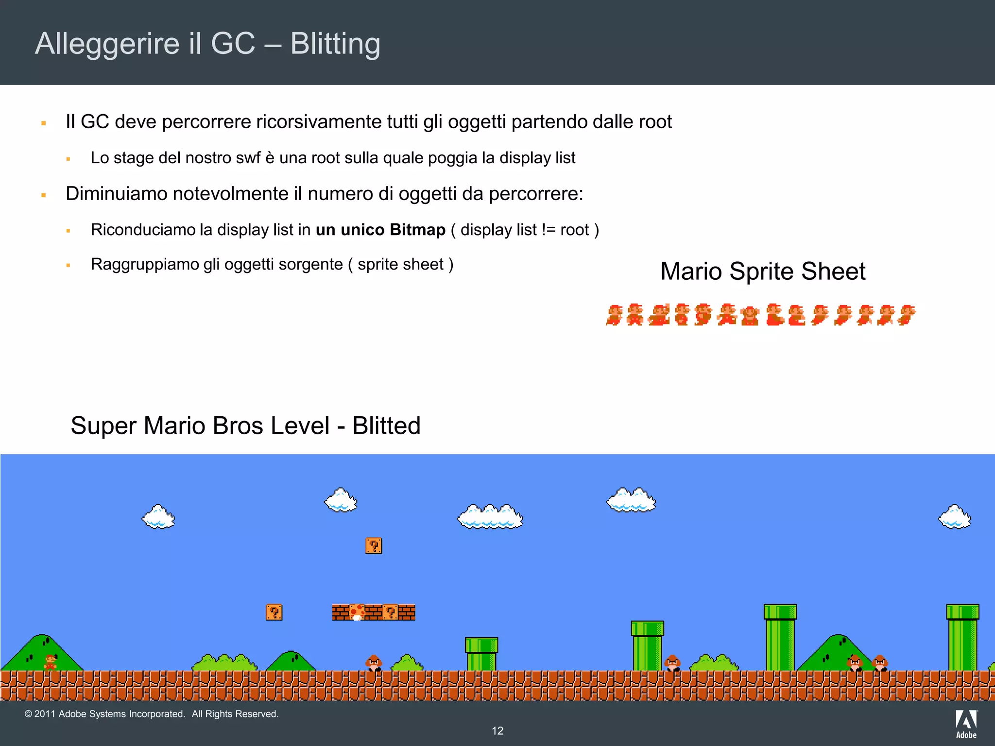 7Capireil GC – Determinare la raggiungibilitàdi un oggettoUn oggetto è raggiungibilequando a runtime c’èalmenounavariabile\puntatoreche conduce ad essoEsistono due tipi di garbage:SINTATTIC GARBAGE: non esistepiù un puntatorevalidoall’oggetto (risolvibile a compile time)SEMANTIC GARBAGE: ipuntatorivalidi ad un oggettoesistonoall’internodi un bloccodicodice