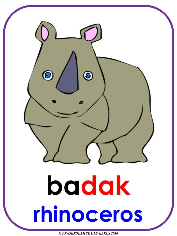 Flash Card Haiwan Liar Bm Bi