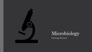Microbiology
Getting Started
 
