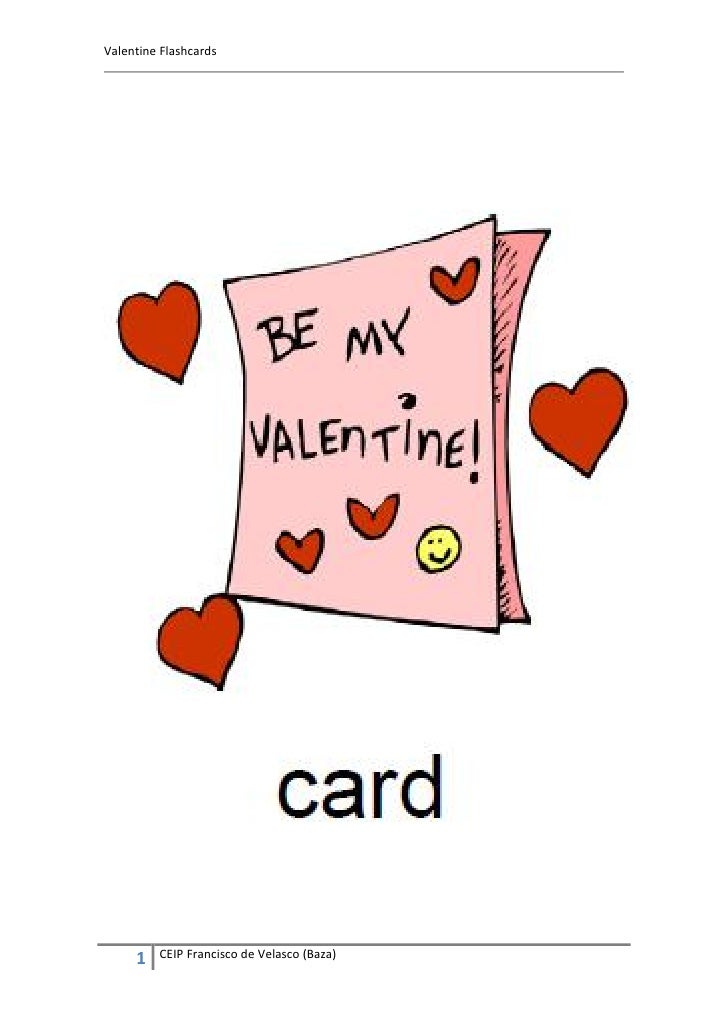 Flashcards and activity Valentine´s Day