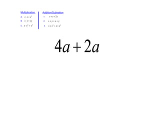Multiplication    Addition/Subtration
A.                1.

B.                2.

C.                 3.
 