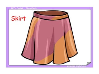 Flashcards clothes