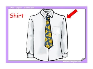 Flashcards clothes