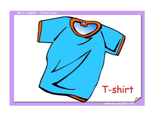 Clothes Flashcards For Kids