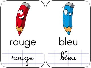 Flashcards Les Couleurs Flashcards Les Couleurs
