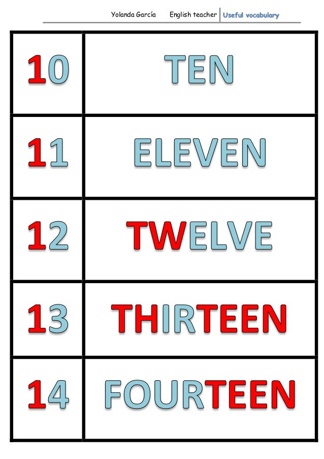 Flashcards useful vocabulary