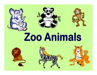 Flashcards zoo animals