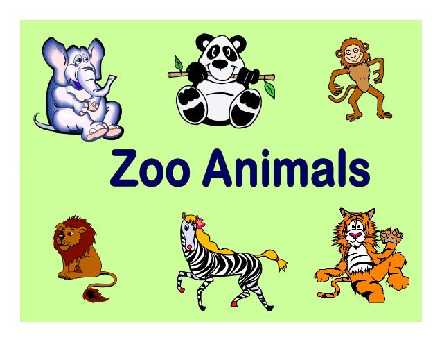 zoo animals flashcards