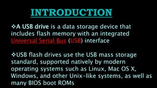 Usb Flashdrive Explained Flash drive | PPTX