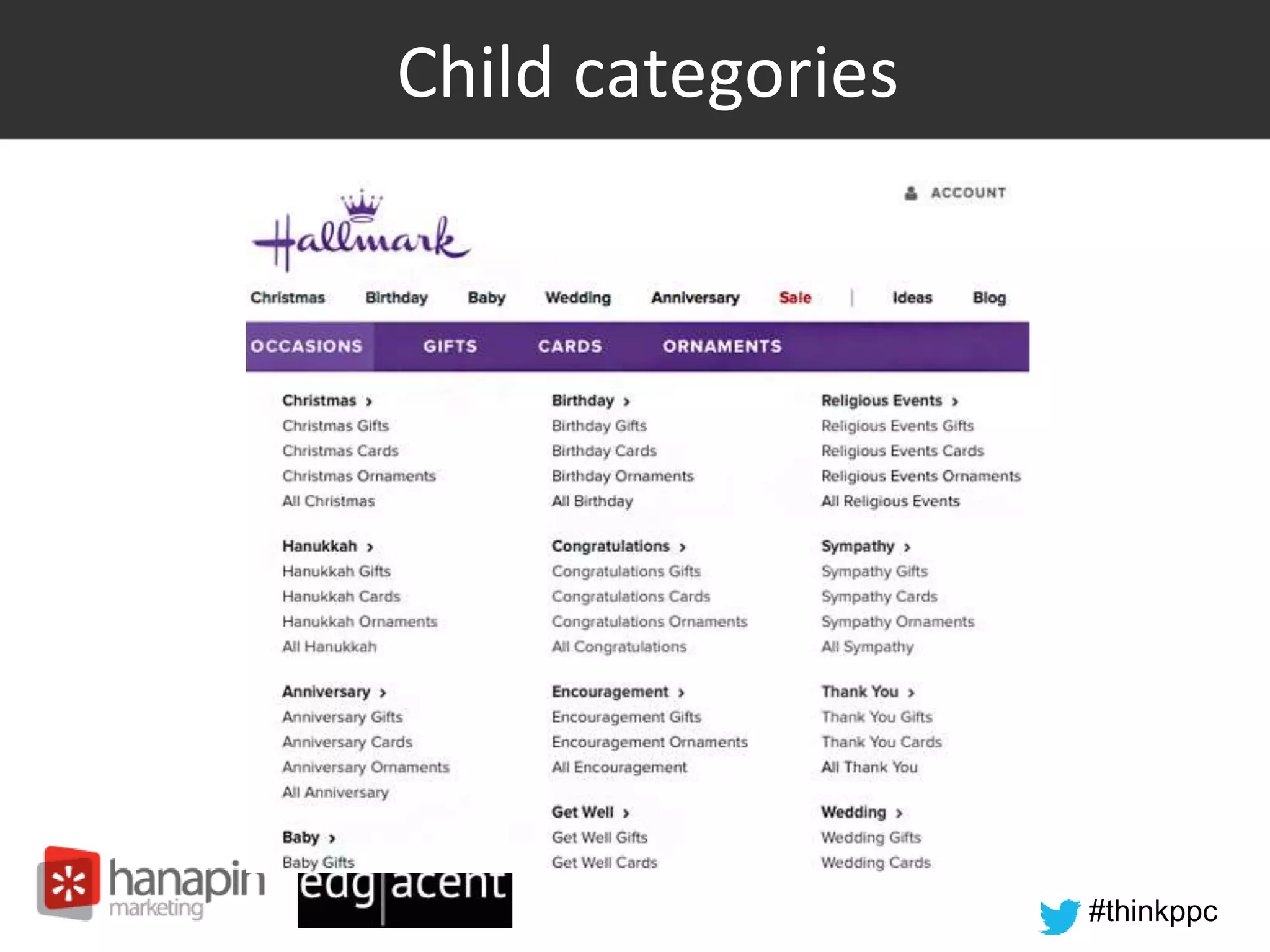 #thinkppc
Child categories
 