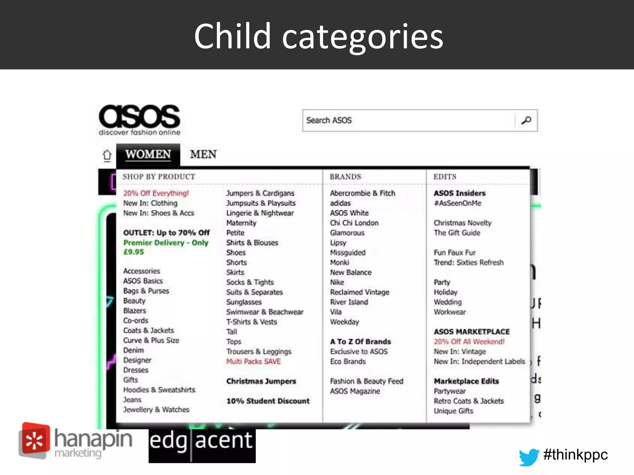 #thinkppc
Child categories
 