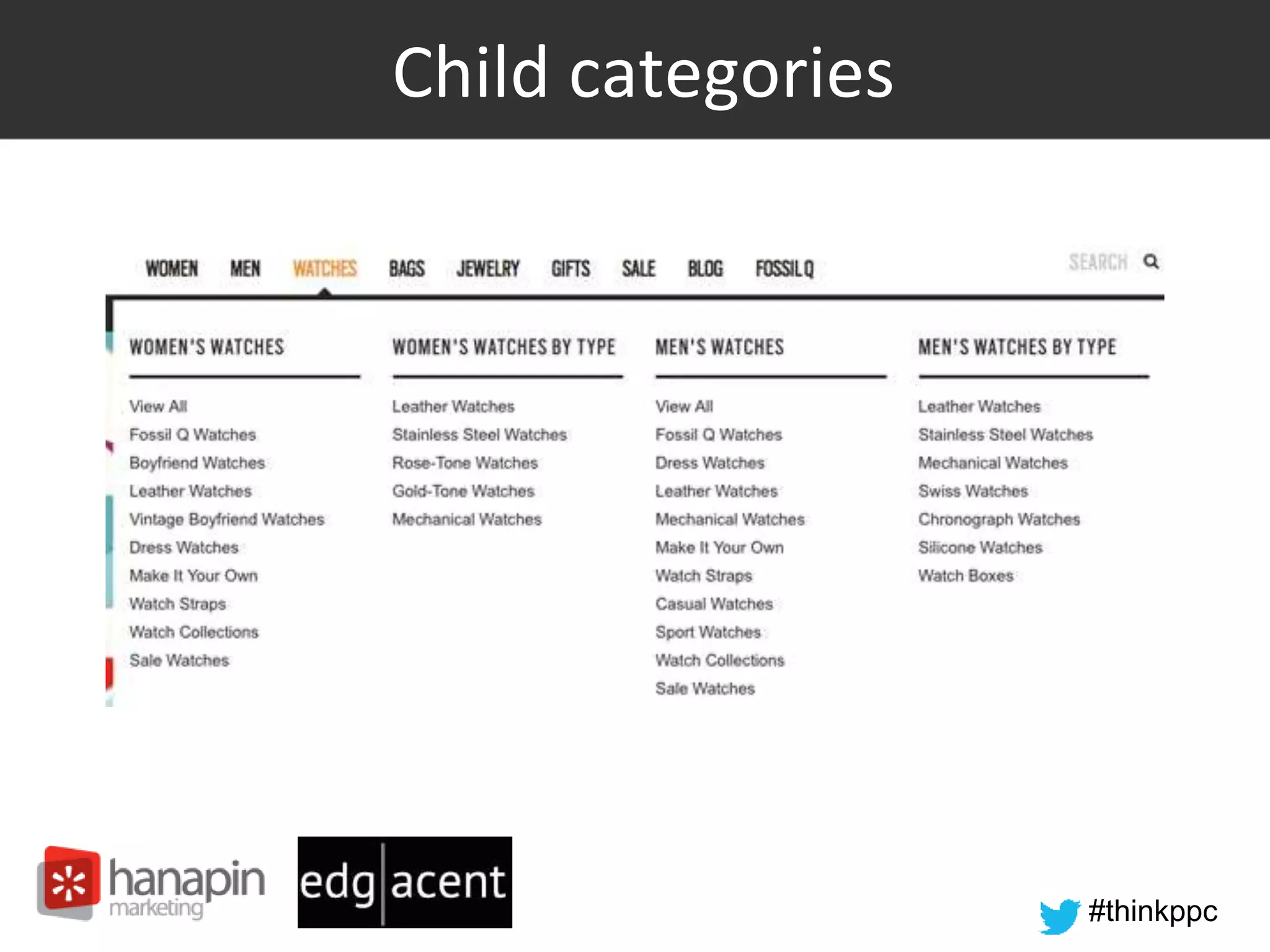 #thinkppc
Child categories
 