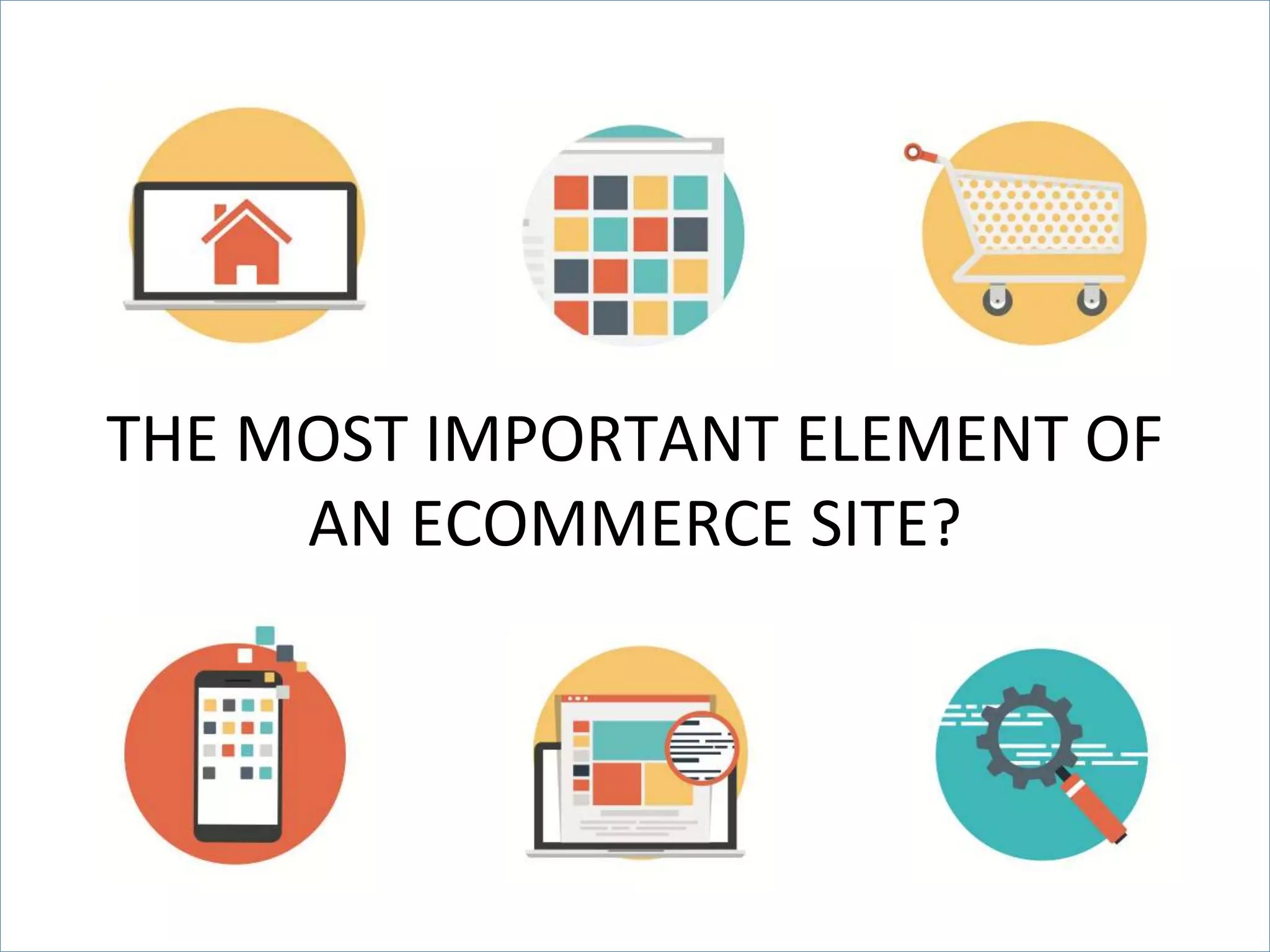 #thinkppc
THE MOST IMPORTANT ELEMENT OF
AN ECOMMERCE SITE?
 