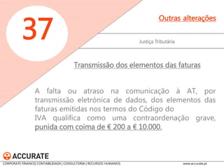 SIPI 
37 
Outras alterações 
O Governo fica autorizado a aprovar um regime para a criação e regulamentação das SIPI. As SIPI serão sociedades anónimas emitentes de ações admitidas à negociação em bolsa, cujo objeto principal consista no investimento em ativos imobiliários para arrendamento. 
Sociedades de Investimento em Património Imobiliário (SIPI) 
CORPORATE FINANCE| CONTABILIDADE | CONSULTORIA | RECURSOS HUMANOS www.accurate.pt  
