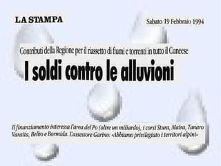 Flash flood e giornali