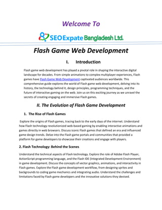Flash Game Web Development | PDF | Web Development | Internet