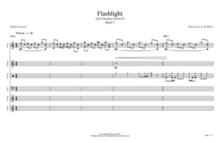 Flashlight
(arr 4 Kosayu Green 8)
Band 3
Music by (re arr by RIES)Words by Jessie J
Moderate h = 80
:
4
4
Intro
Piano
1
BD
B B B B B B B
B
B
B
B B B B B B B
B
B B
B B B B BD
B BF
BB
BD
B B B B B B B
B
B
Bait 1
BD
B B B B B B B
B
B
:
4
4
Strings
1
=D
=
] 44
Drums
1 ^ ^ ^ ^ ^ a Q
L B
^
B
^
B ^^ ^ ^
B B
^ ^^ ^
; 4
4
Bass
1
:
4
4
Guitar
1
All Rights Reserved - International Copyright Secured
Copyright RIES@Agust2016
Page 1/13
:
4
4
Guitar
1
 