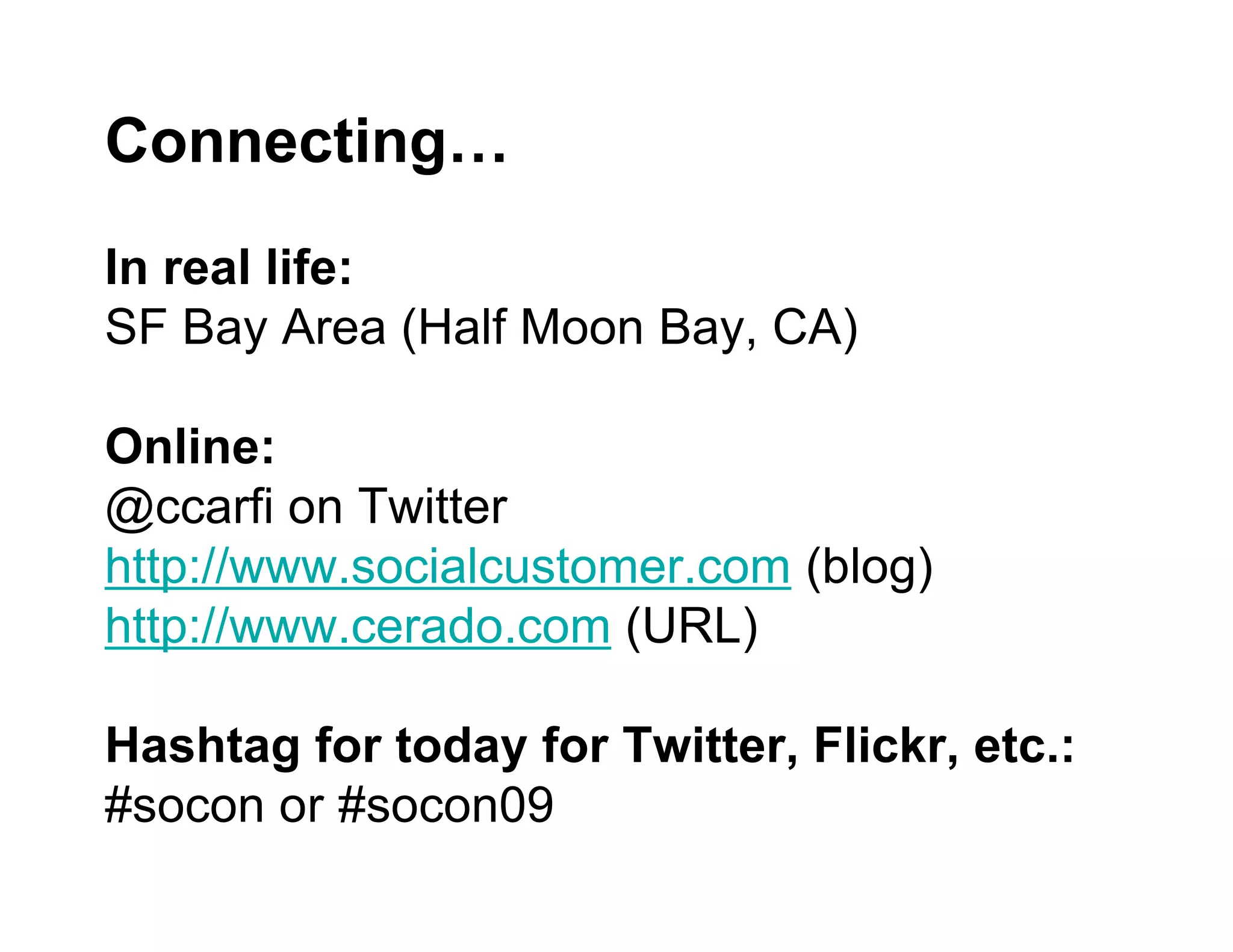 Flashmarkets - Socon09 Keynote