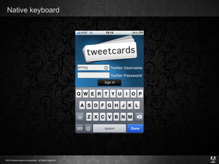 Native keyboard 