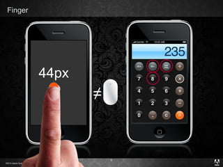 44px ≠ Finger 