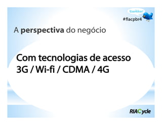 A perspectiva do negócio
 