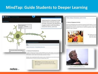MindTap: Guide Students to Deeper Learning 
 