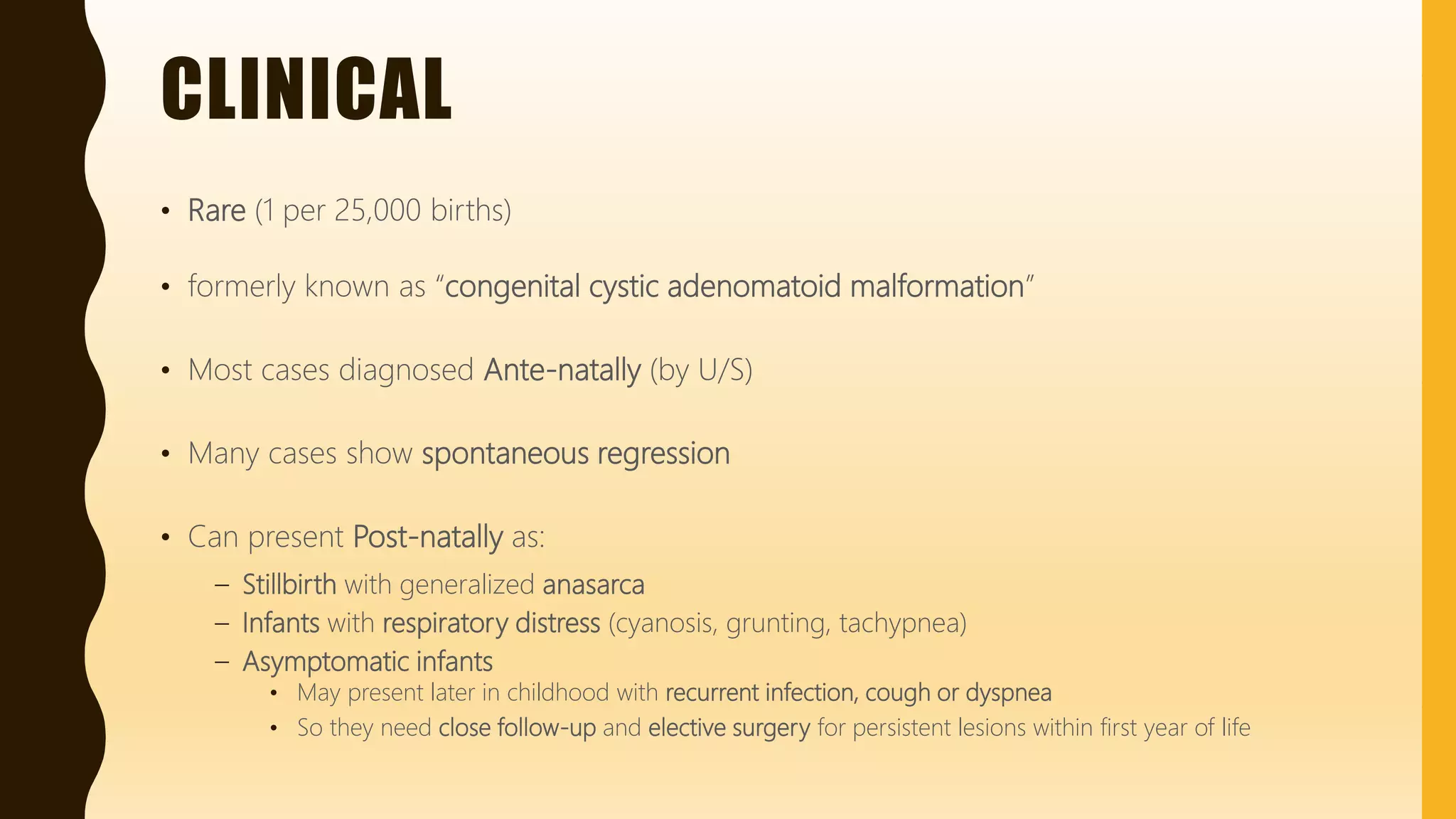 FlashPath - Lung - Congenital Pulmonary Airway Malformation | PPTX
