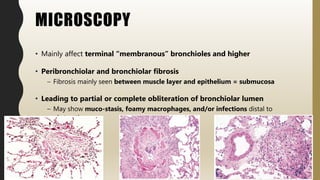 FlashPath- Lung - Constrictive (Obliterative) Bronchiolitis | PPTX