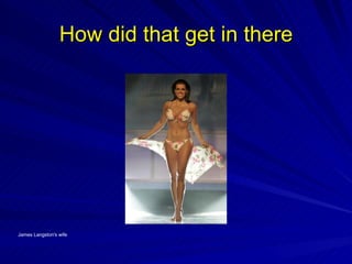 How did that get in there




James Langston's wife
 